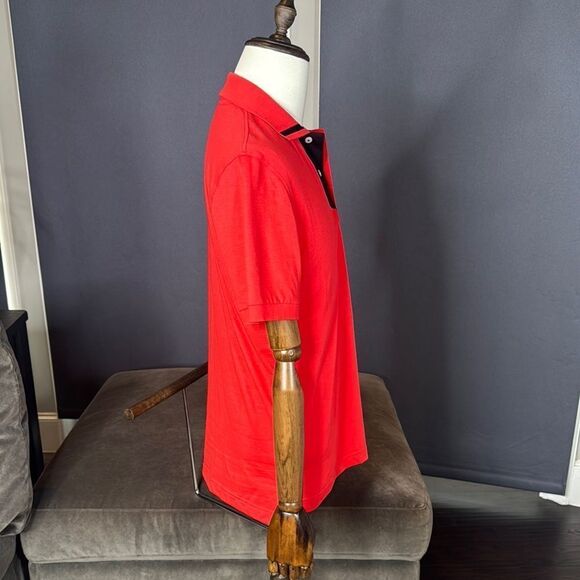 Men’s Maceoo Red Mozart Solid Tip Polo Shirt Size M (3) - Picture 5 of 16